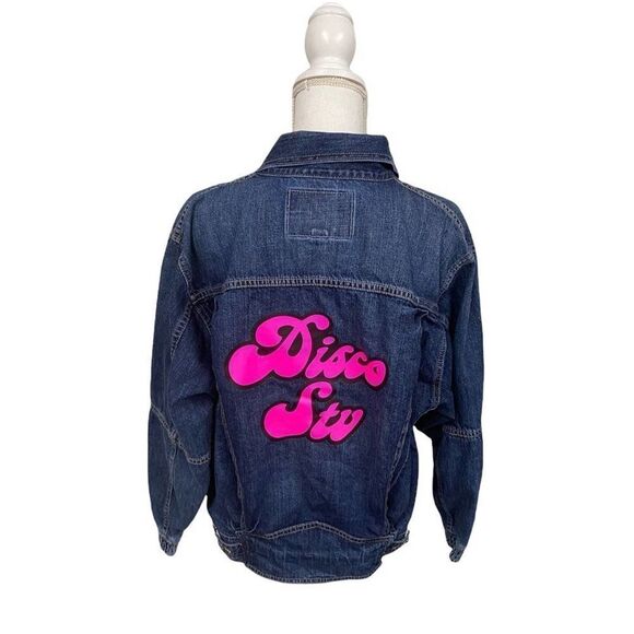 American Eagle Blue Denim Jacket Size Small - Picture 3 of 10